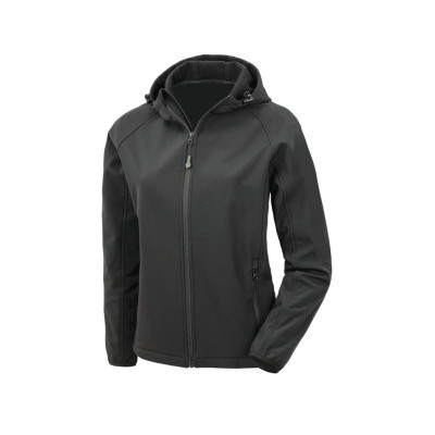 Ladies’ 3-layer recycled softshell jacket with hood
